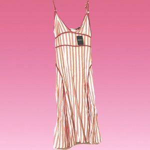 Forever21 Woven Dress Red/White